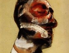 Bacon Three Studies for Portr. of G.Dyer on light ground cen. �����, �������