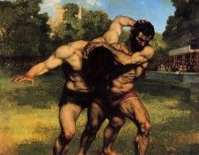 Courbet Gustave The Wrestlers. , 