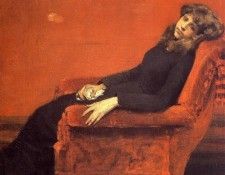 Chase William Merritt The Young Orphan Study of a Young Girl aka At Her Ease. ,  