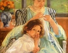 Cassatt Mary Young Mother Sewing. ������ ����