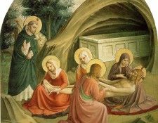 Fra Angelico Lamentation ca 1425-30 Cell 2, Convent of San M. ���������, ��� �������� �� F