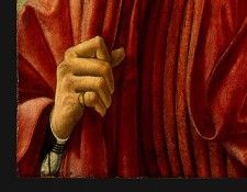 Andrea del Castagno Portrait of a Man, c.1450, Detalj 3, NG . ��������, ������ ����
