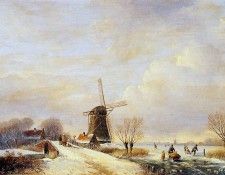 Gabril Paul Joseph Winterlandscape Sun. ,   