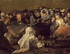 Goya The Great He-Goat or Witches Sabbath, ca 1821-23, 140x4.   ,  