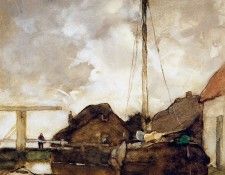 Weissenbruch Jan View on canal Sun. Weissenbruch, �� �������