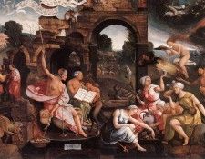 CORNELISZ VAN OOSTSANEN Jacob Saul And The Witch Of Endor. Oostsanen, ���� ��� Cornelisz
