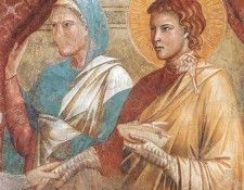 Giotto Scenes from the Old Testament. Isac Blessing Jacob, .   