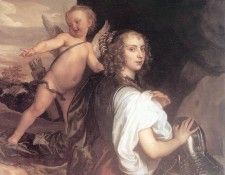 Portrait of a Girl as Erminia Accompanied by Cupid CGF. ,  