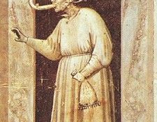 Giotto The Seven Vices  Envy, 1306, 120x55 cm, Arena chapel,.   