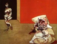 Bacon Crucifixion, left panel, 1965. �����, �������