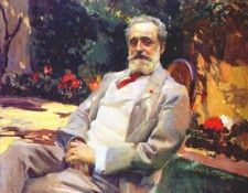 sorolla raimundo de madrazo in his paris garden 1906. Sorolla Y Bastida 