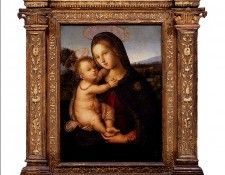 Pinturicchio Bernardino Di Betto The Madonna And Child Before A Landscape.    