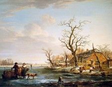 Strij van Jacob Winterlandscape at Drevel . Strij,  