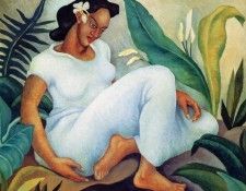 Foley, Cornelia Macintyre - Hawaiian Woman in White Holoku (. ,  