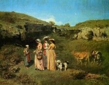 Courbet Gustave The Young Ladies of the Village. , 