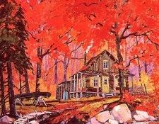 St Gilles - Harmonie en Rouge, Lac Tremblant, De. , -