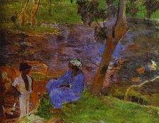 Gauguin - At The Pond. , 