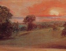 Evening Landscape at East Bergholt. ��������� ����