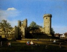Canaletto The Eastern Facade Of Warwick Castle. ���������