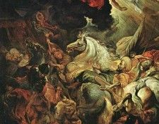 Rubens The Defeat of Sannacherib (Detail of left side) . ,  