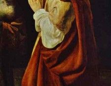 Rembrandt - Sacrifice of Manoah. Detail.    