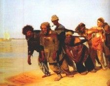 repin volga boatmen (detail) 1870-3. ,  