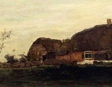 Weissenbruch Jan Hendrik A Farmhouse In A Polder Landscape. Weissenbruch,  