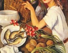 serebryakova tata with vegetables 1923. ����������� ������� ���������� (1884-1967)