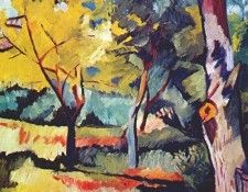goncharova landscape at ladyzhino c1907-8. ���������, �������