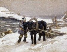 Stepanov Alexei In the countryside in winter Sun. ��������, �������