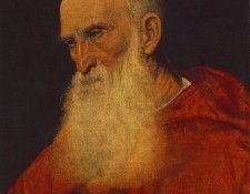 TIZIANO PORTRAIT OF AN OLD MAN PIETRO CARDINAL BEMBO BUDA.  ( )