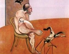 Bacon Two figures Lying on a Bed with Attendants 1968 left. �����, �������