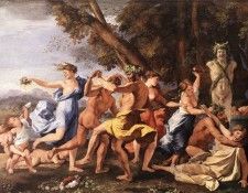 Bacchanal before statue EUR. ������, ������