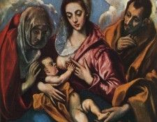 El Greco Holy Family (The Virgin of the Good Milk), approx. . , -