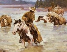 Rungius, Carl - Crossing the Stream (end. Rungius, 
