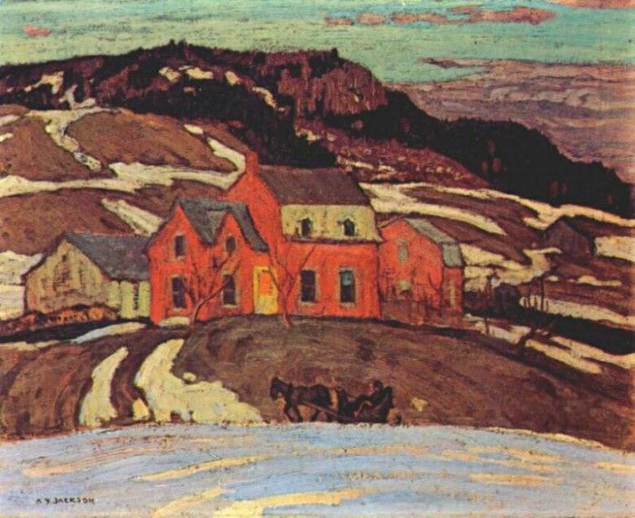 jackson early spring, quebec 1923. 