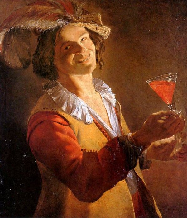 Follower Gerard van Honthorst Merry drinker Sun. , 
