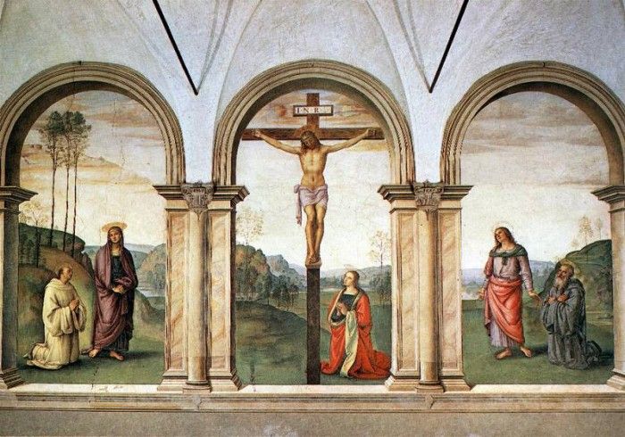 Perugino Pietro The Pazzi Crucifixion. , 