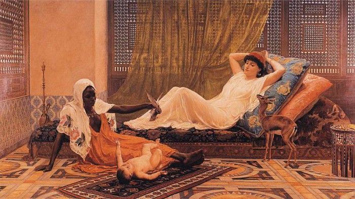 Frederick Goodall   A New Light in the Harem. , 