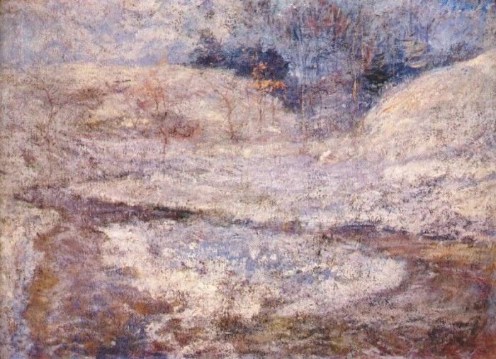 twachtman the brook, greenwich, connecticut c1890-1900. Twachtmann,  