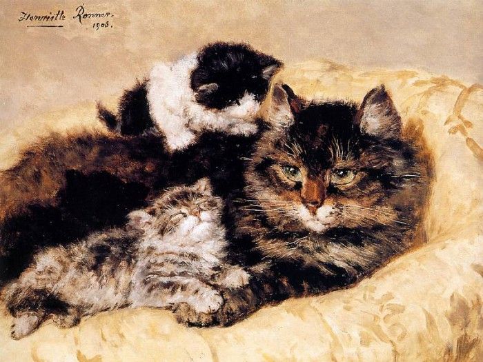 Ronner-Knip Henritte Mother Love Sun . Ronner-Knip, 