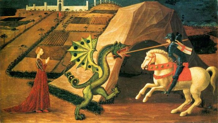 UCCELLO Paolo St George And The Dragon 1458 60. , 