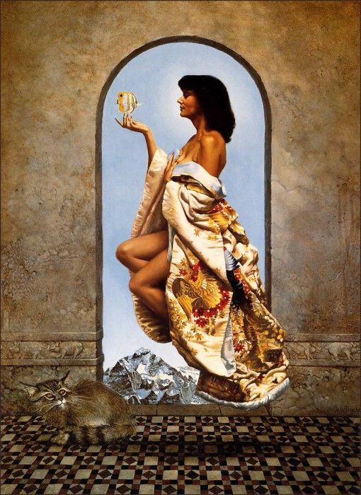 bs-fl- Christensen- Girl In The Golden Kimono. ,  .