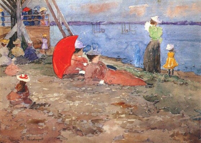 prendergast revere beach 1896. , 