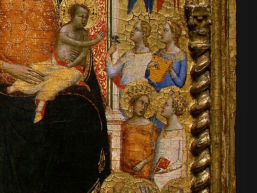 Daddi Madonna and Child with Saints and Angels, 1330s, Det(7. , 