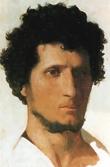 Head of a Peasant of the Roman Campagna. , -