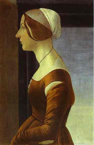 Alessandro Botticelli - Portrait of a Woman. , Alessandro