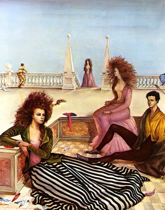 bs-ahp- Leonor Fini- Figures On A Terrace. Фини, Леонор