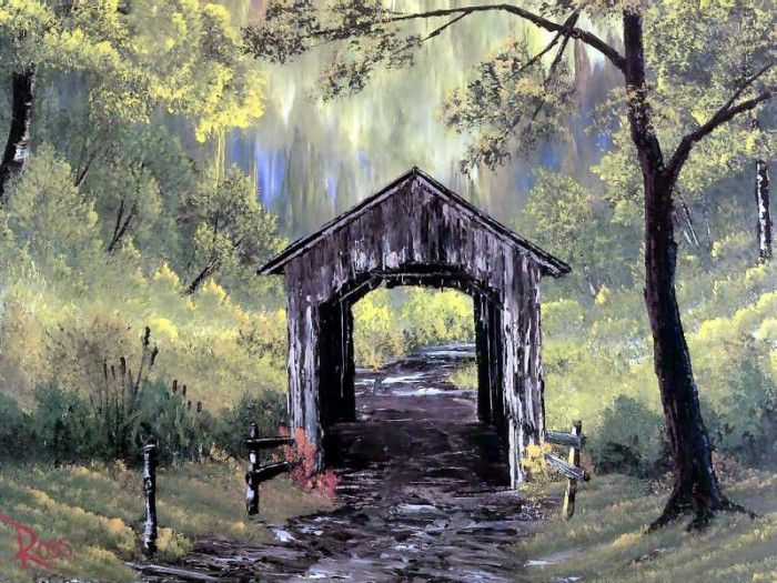 bob ross csg006 covered bridge. , 