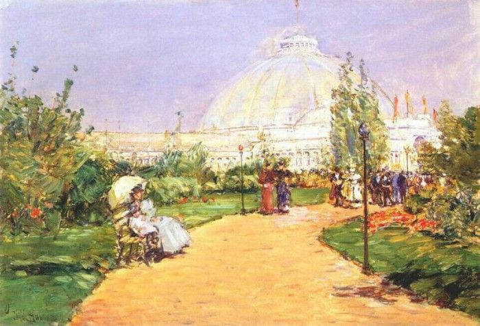 hassam horticultural building, worlds columbian exposition, chicago 1893. , 